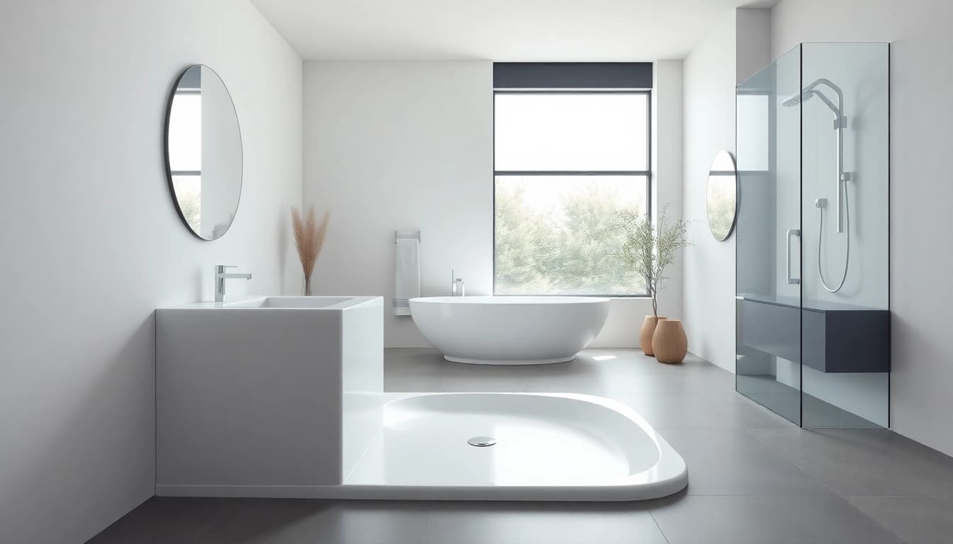 Erleben Sie die sonni Duschkabine 80x80 in einem modernen Badezimmer mit elegantem Design.