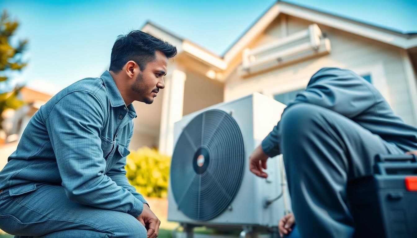 Technician performing hvac repair patterson, ny onsite, showcasing professionalism and expertise.