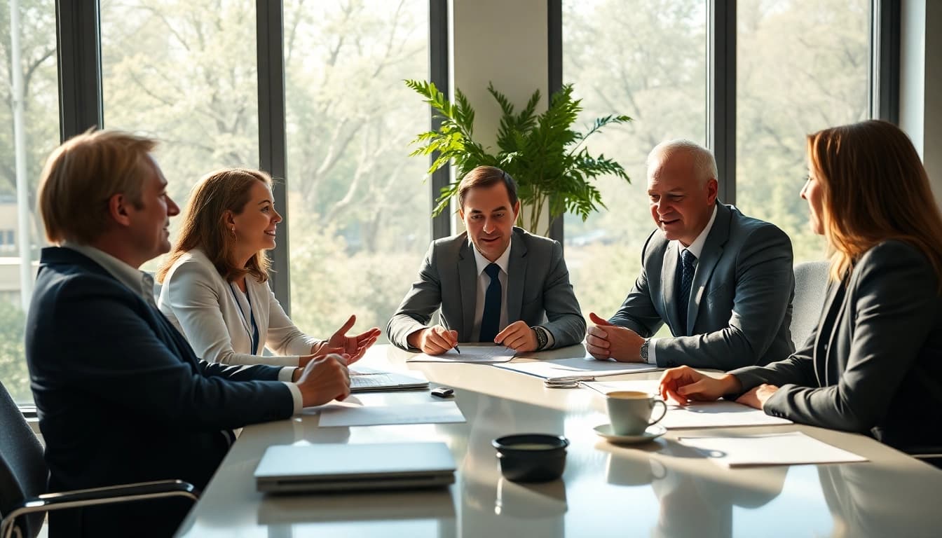 Two Tax Consultants in Kenya collaborating in a modern office setting