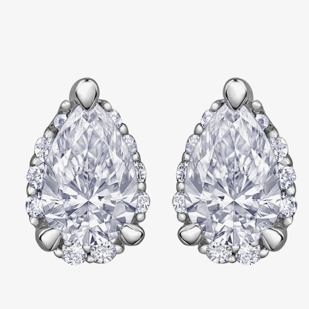 Invisible Set Diamond Earrings by Cervin Blanc | Seamless Luxury & Brilliant Craftsmanship