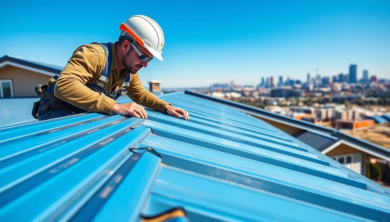 Metal roofing Calgary installation showcasing expert craftsmanship and modern design.