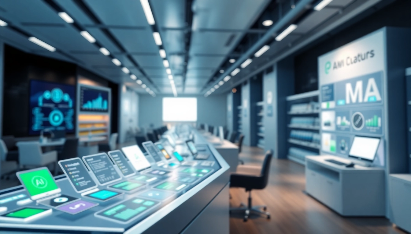 View of an ai tool marketplace featuring diverse AI applications and dynamic elements for users.
