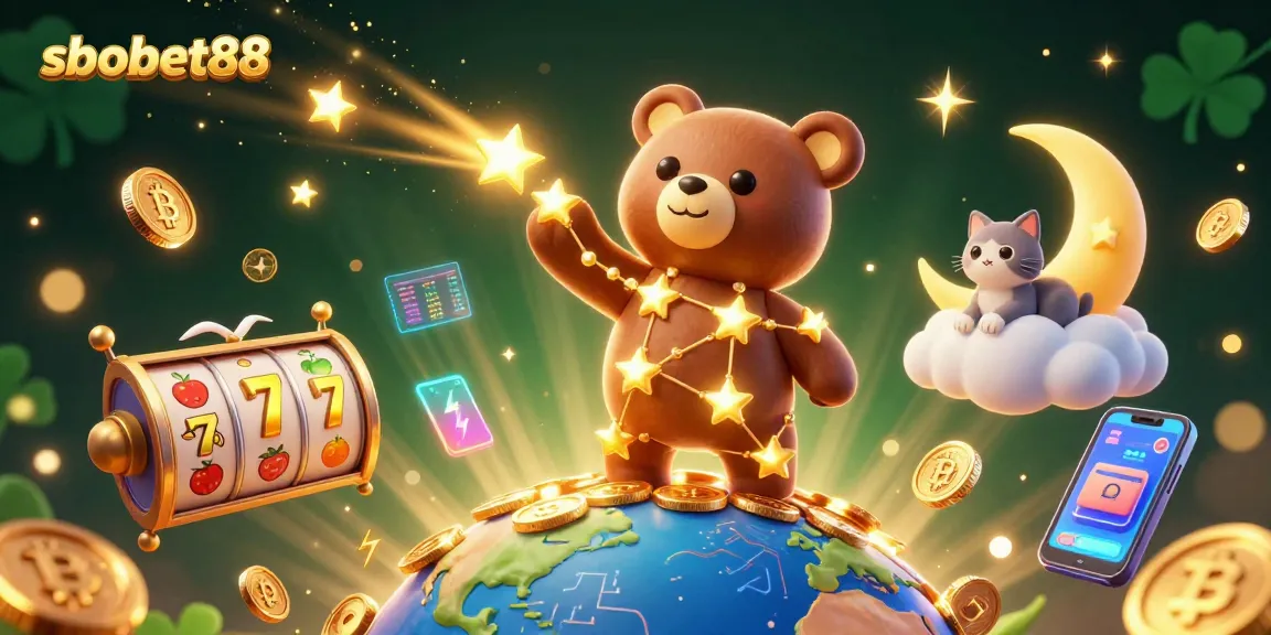 Engage in thrilling casino adventures with sbobet88, featuring vibrant reels and golden coins!