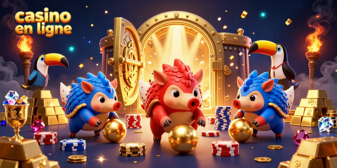 Jouez avec passion au casino en ligne, visitez un monde animé par les pangolins rivaux et leur foule de jetons colorés.