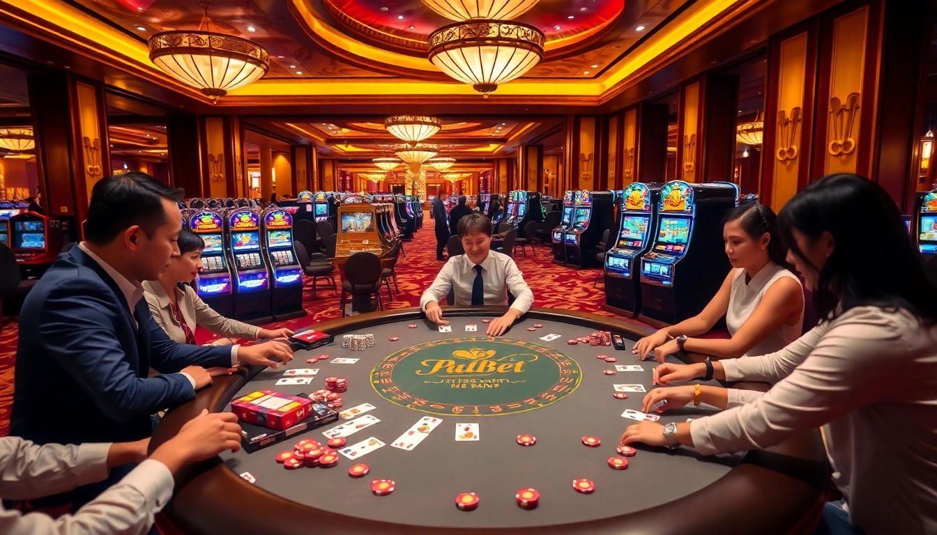 Exciting poker action at Nhà Cái THABET, inviting gamblers to experience high-stakes gameplay.