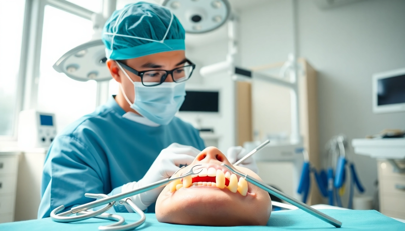 Overbite jaw surgery Hawthorn performed by a skilled orthodontist in a bright clinic.