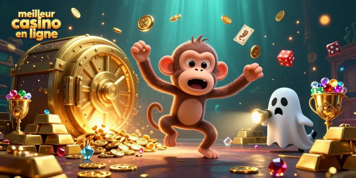 Vivez l'excitation du meilleur casino en ligne avec un singe poltergeist et un chiot chasseur de fantômes.
