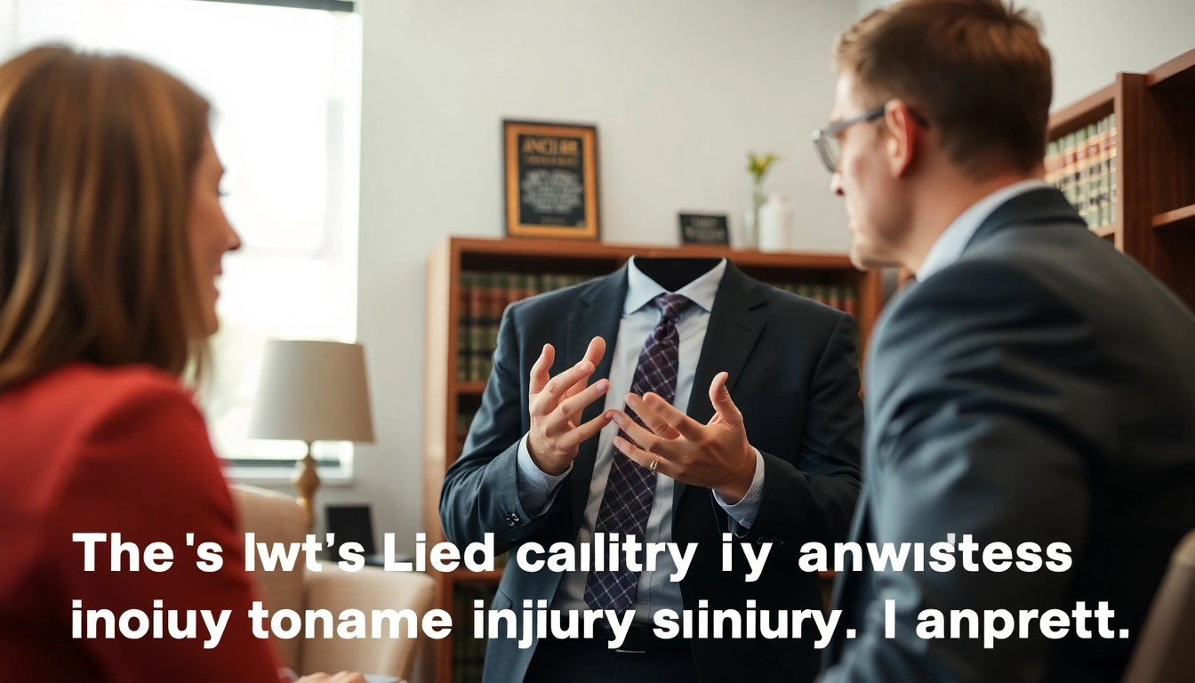 Consulting with an experienced Orlando Injury Lawyer in a professional office space.