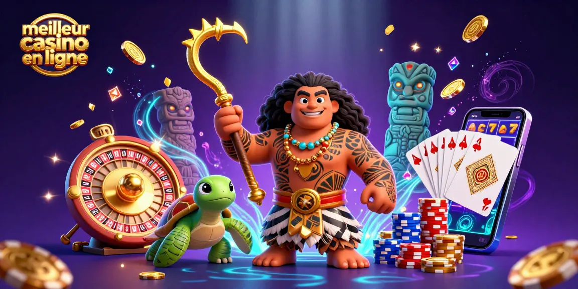 Vivez l'expérience d'un meilleur casino en ligne avec un dieu hawaïen et des trésors scintillants.