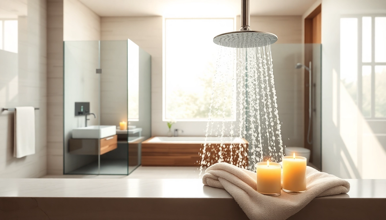 Explore elegant showers Australia featuring sleek designs in a modern bathroom setting.