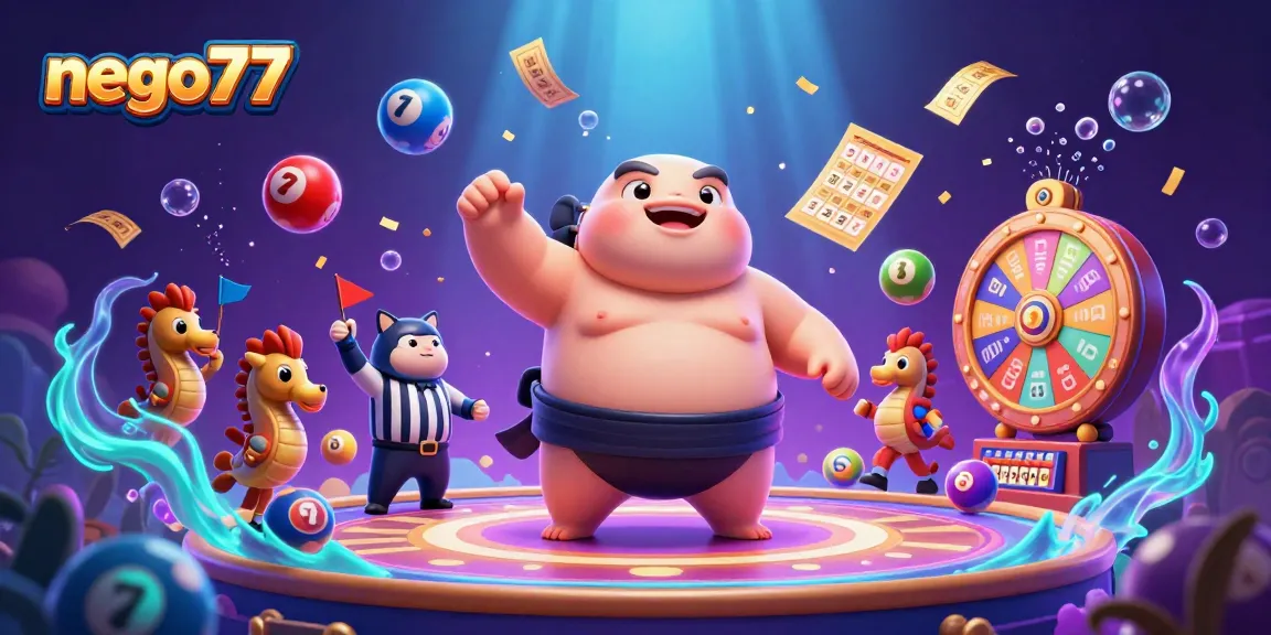 Nego77 offers exciting underwater lottery gameplay featuring vibrant characters and elements.
