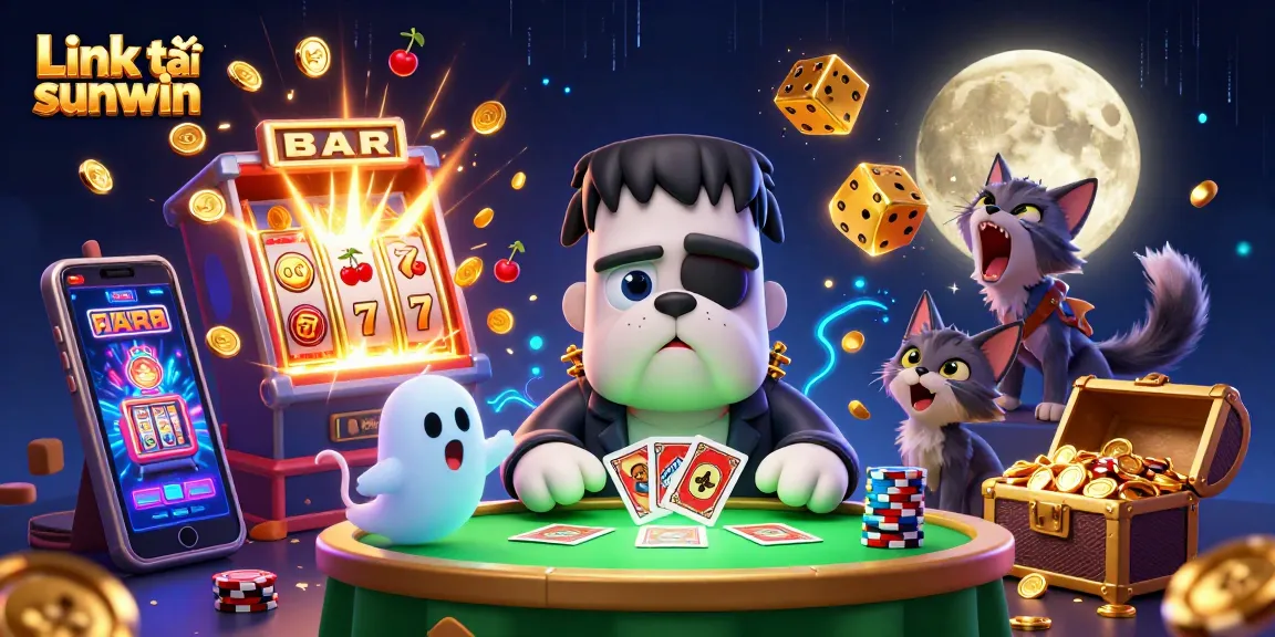 Win big with Link tải sunwin while exploring a vibrant 3D casino scene