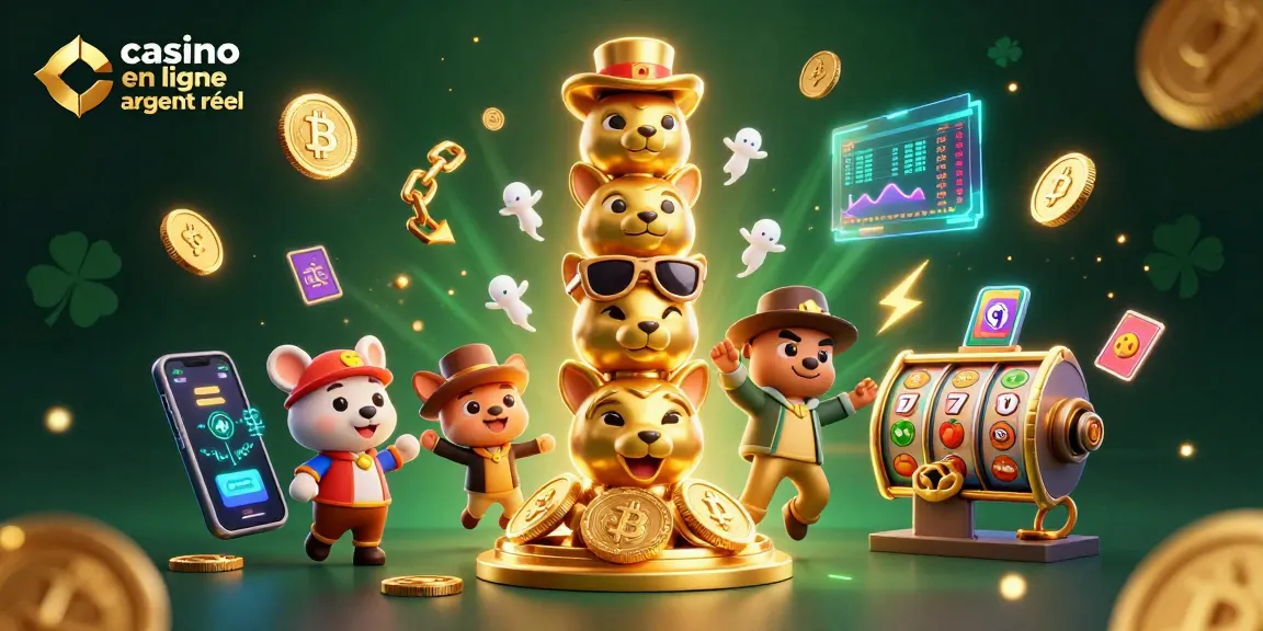 Jouer au casino en ligne argent réel avec un totem en or et des éléments de machines à sous.