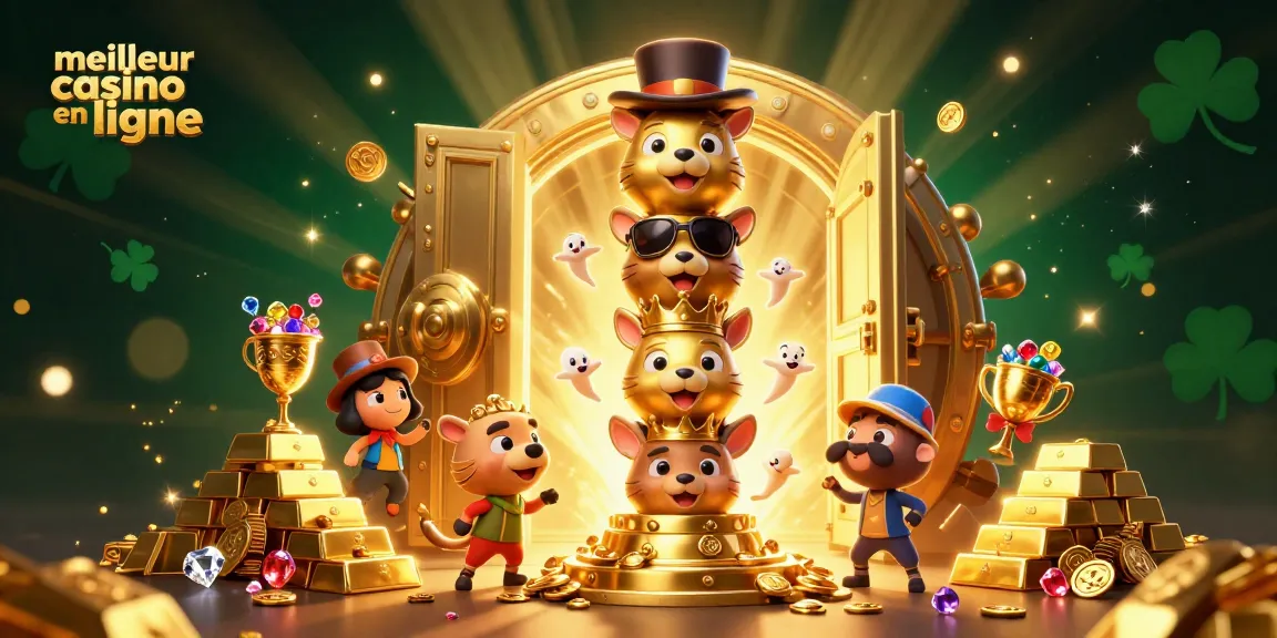 Image captivante représentant le meilleur casino en ligne avec des visuels riches et des éléments de jackpot.