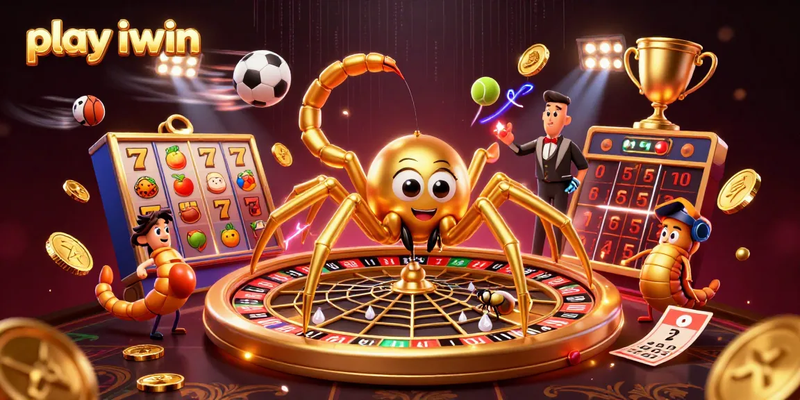 Spin and win with exciting games as you play iwin in this vibrant 3D casino scene.