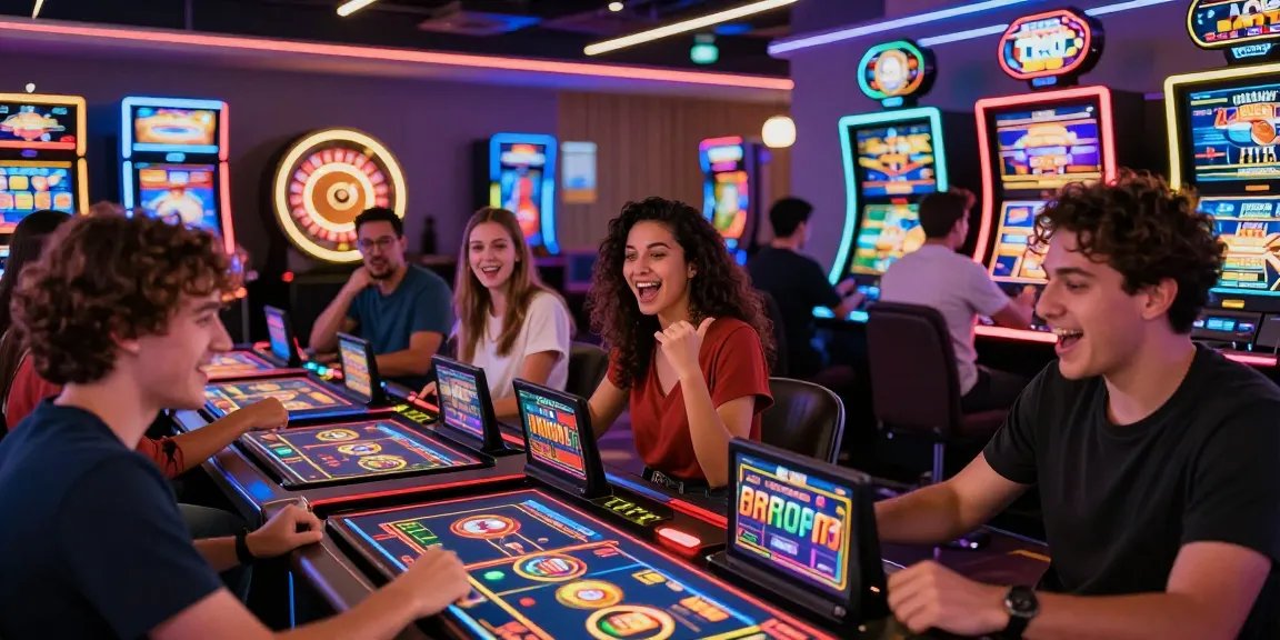 Engaged UK players at thegbhouse.co.uk enjoying online gaming in a lively casino atmosphere.