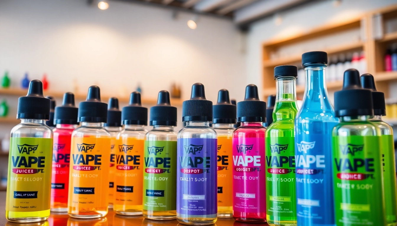 Showcasing Vape Juice Depot's premium vape juice selections in an inviting setting.