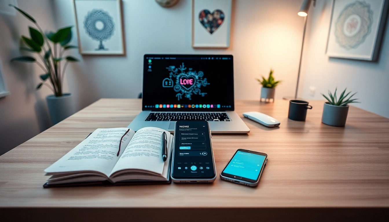 Exploring sex AI technology in a modern workspace with a chatbot interface.