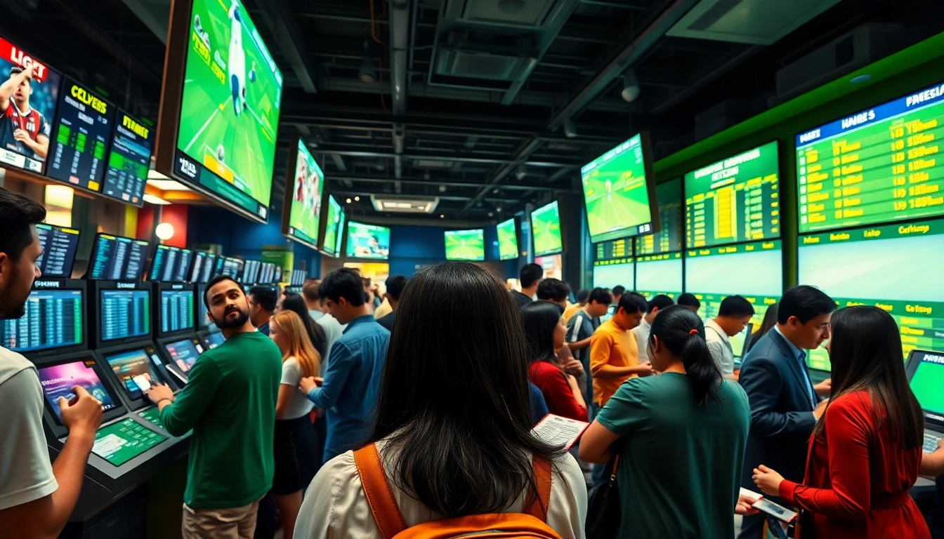 Discover the best sports betting sites for Mexico with vibrant scenes of sports enthusiasts placing bets.