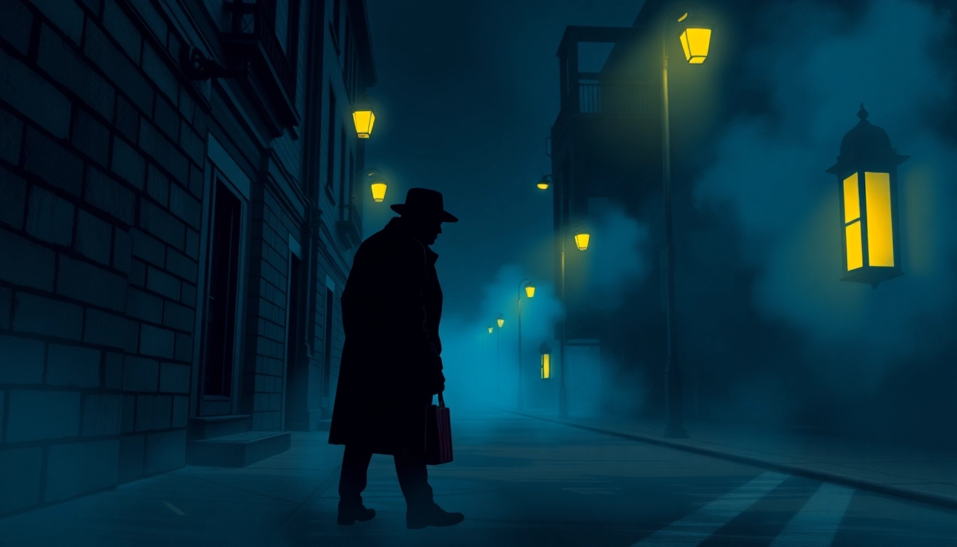 Engaging cover of a thriller book showcasing a detective in a suspenseful setting.