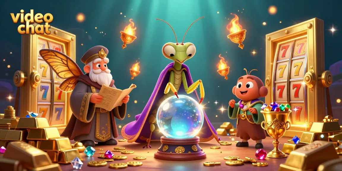 Experience engaging video chat with vibrant slot machines, fortune tellers, and gem-filled treasures.