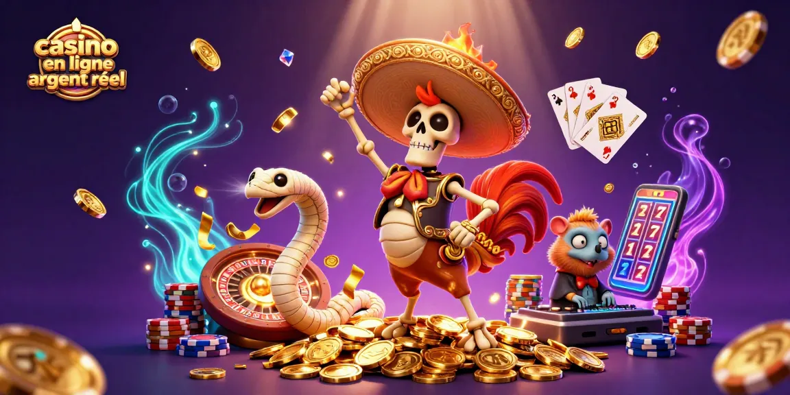 Jouez à un casino en ligne argent réel avec un squelette mariachi dansant sur des pièces d'or.