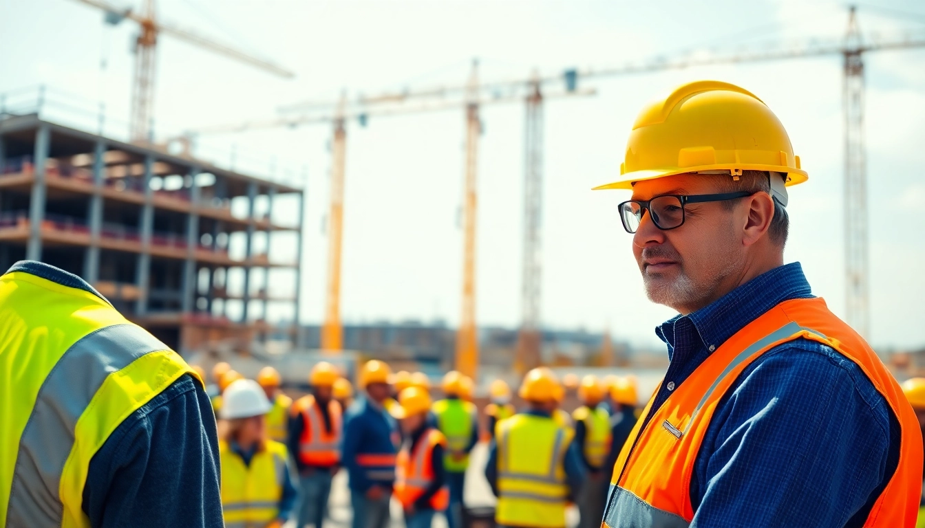 New Jersey Construction Manager coordinating activities on a dynamic construction site.