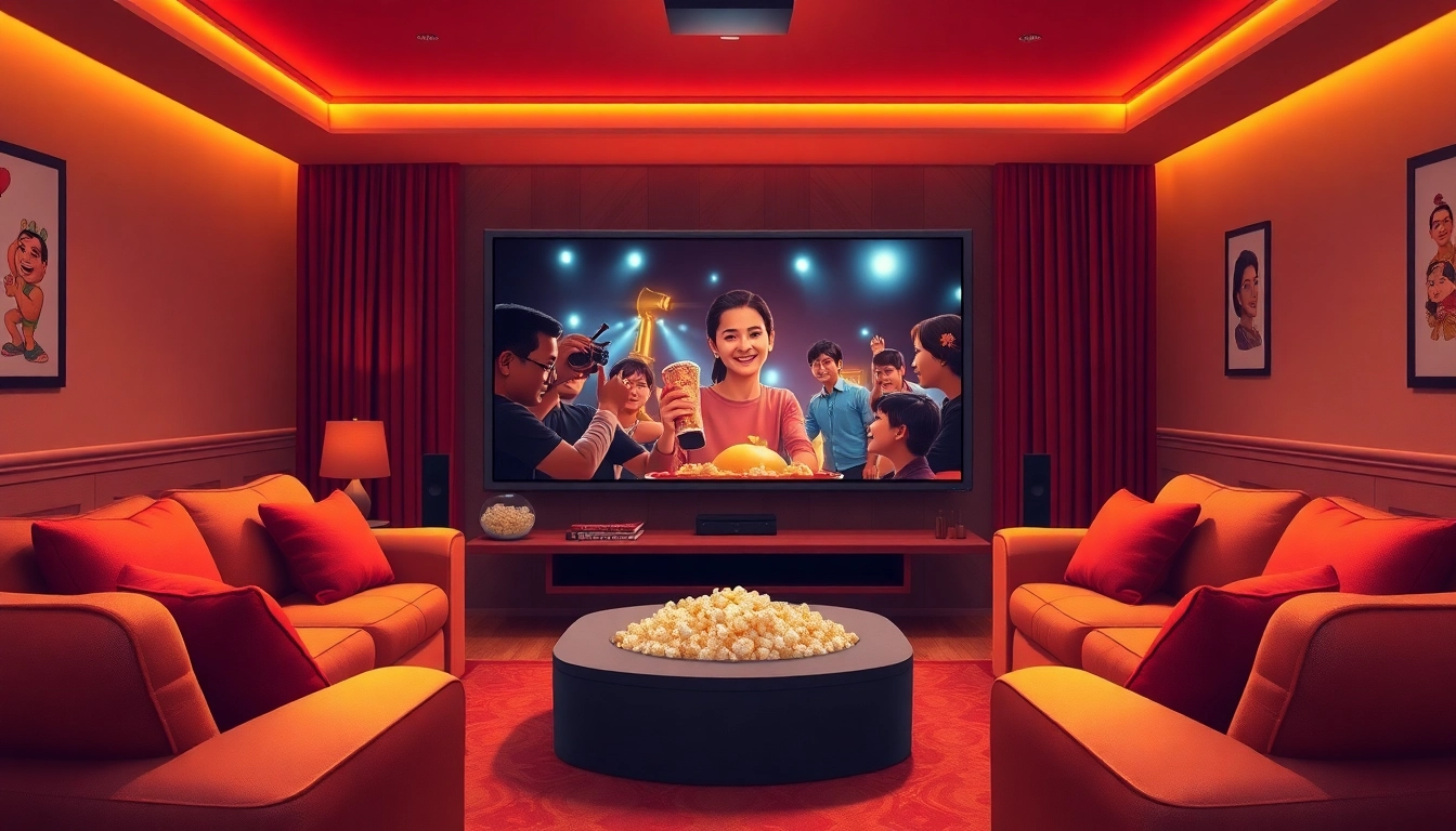 สัมผัสการดูหนังออนไลน์ที่บ้านในบรรยากาศอบอุ่นและผ่อนคลาย