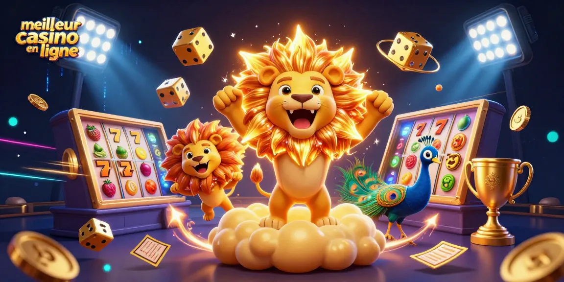 Jouez sur le meilleur casino en ligne et remportez des gains avec notre illustration dynamique.