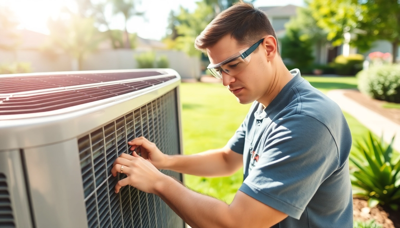 Optimize your stillwater ac repair with expert technician fixing an air conditioning unit.
