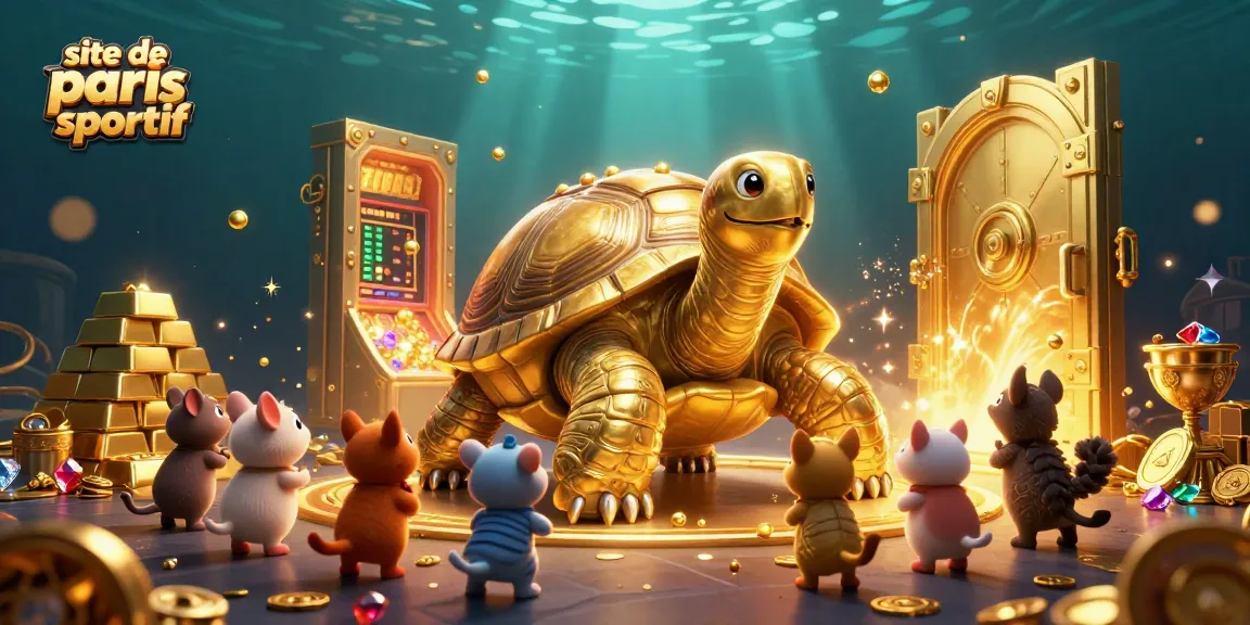 Pariez sur le site de paris sportif avec une illustration 3D riche en détails et en éléments de casino.