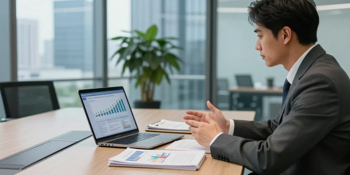 Consultants reviewing strategies with https://factors.org.uk at a modern financial office.