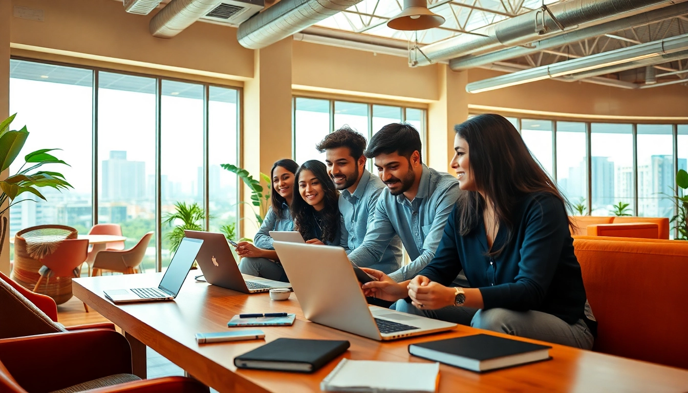 Engaged entrepreneurs in Kolkata's startup environment collaborating on ideas.