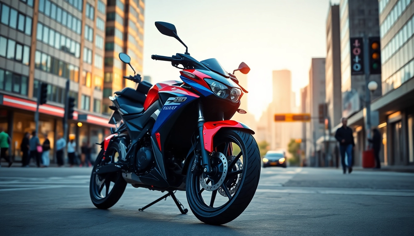 Riding a 125cc and 250cc beginner motorcycles in an urban environment, showcasing features and excitement.