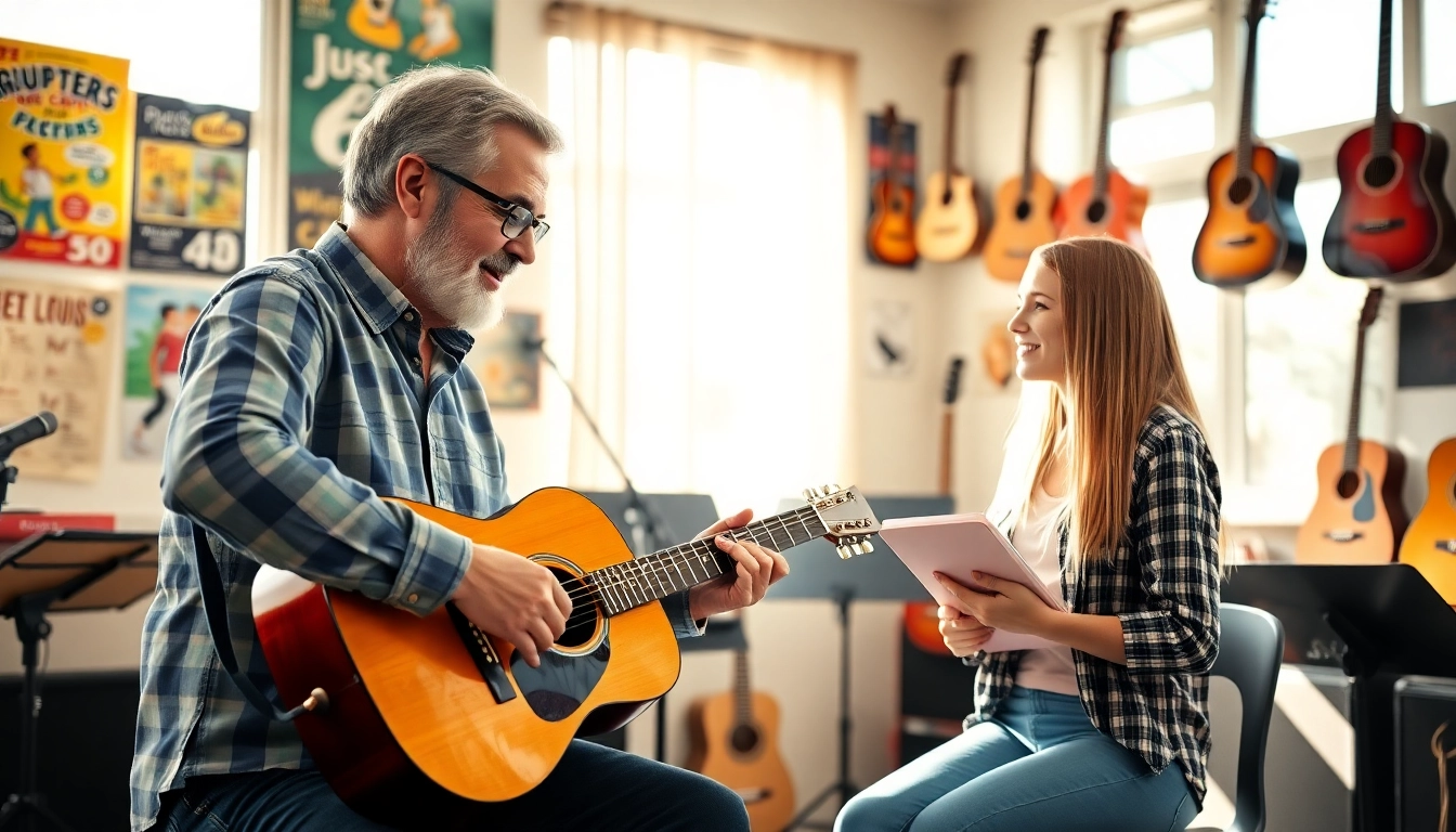 Engage with expert music instruction at https://guitarlessons.co.uk, featuring personalized guitar lessons in a bright studio.