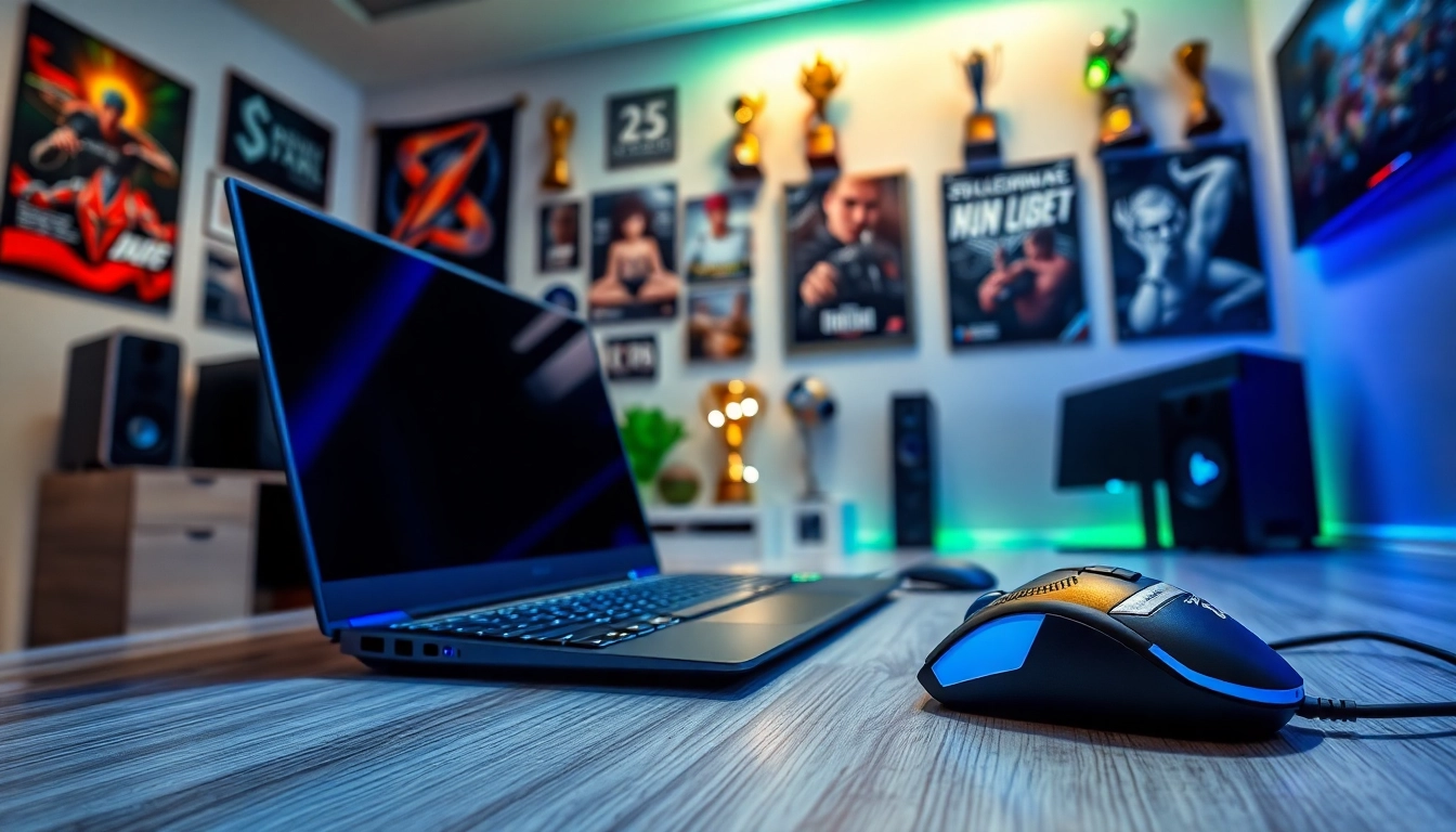 Showcase of RR88 gaming setup with advanced equipment and unique decorations.