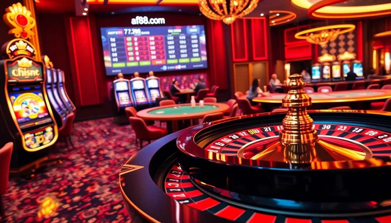 Experience thrilling gameplay at af88.com with modern casino games and vibrant atmosphere.