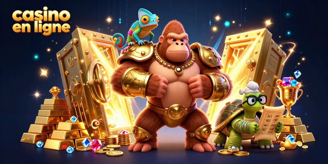 Le casino en ligne propose des jeux enrichissants avec un roi gorille et un caméléon.