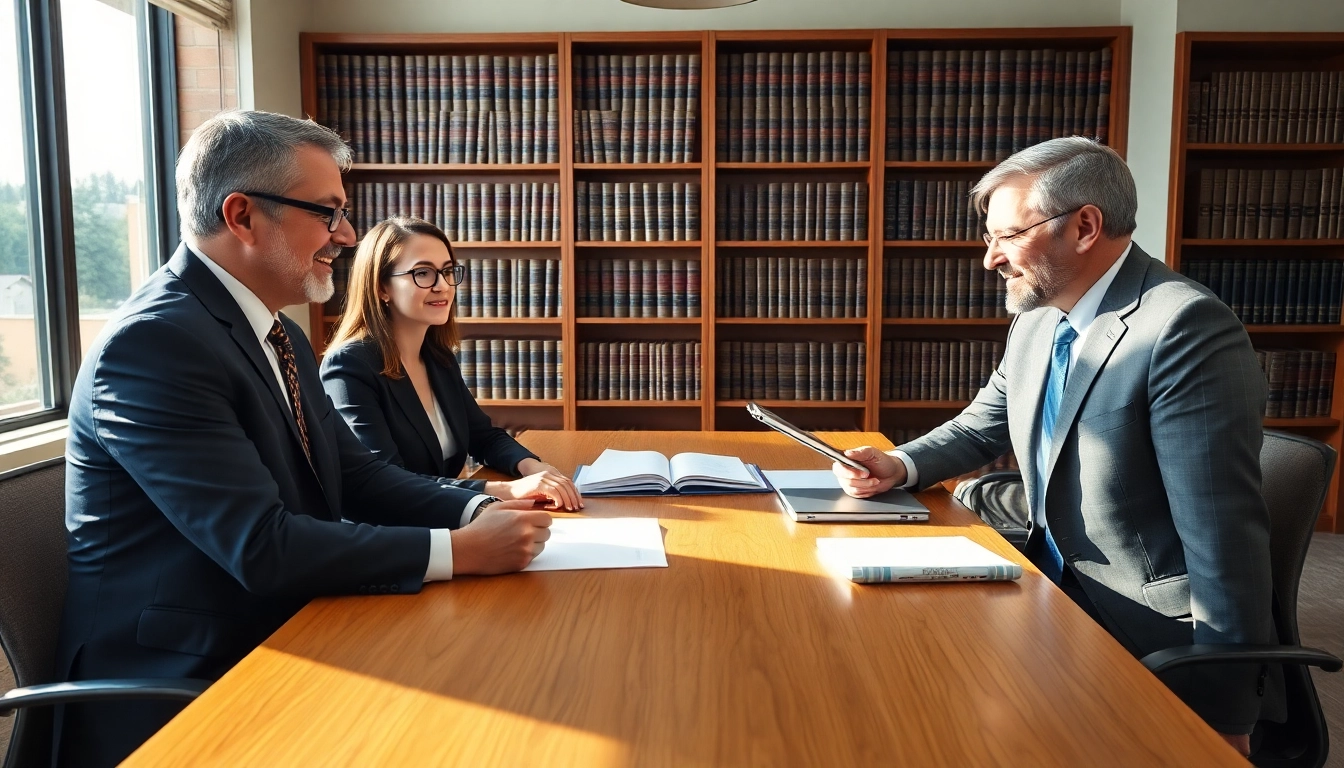 Seattle Social Security Disability Lawyers consulting in a warm, professional office environment.