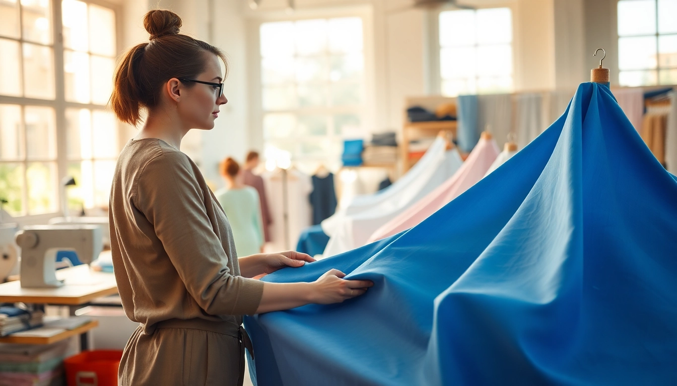 Katoen stof voor kleding in diverse kleuren en patronen, perfect voor creatief werk.