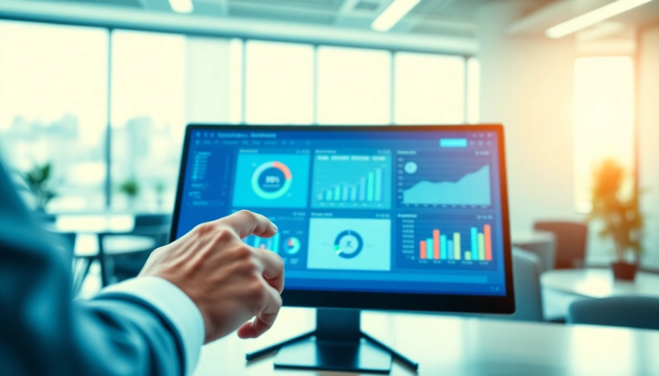 User analyzing the 1cplatform dashboard with interactive analytics tools.
