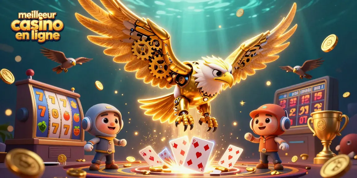 Vivez l'excitation du meilleur casino en ligne avec notre illustration 3D captivante!