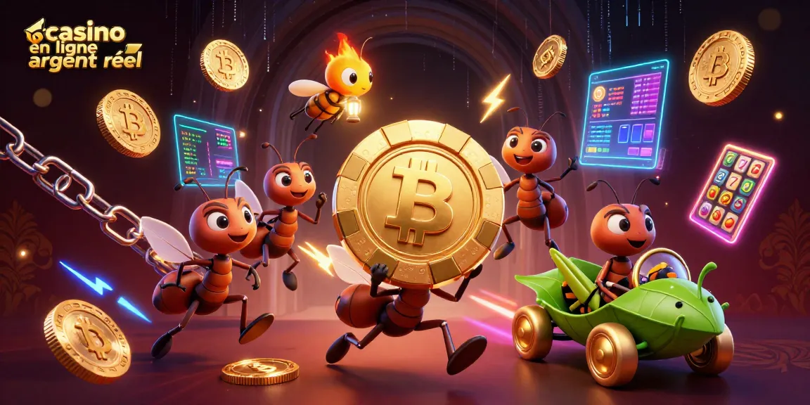 Jouez au casino en ligne argent réel avec une aventure audacieuse d'ants et de crypto-monnaies