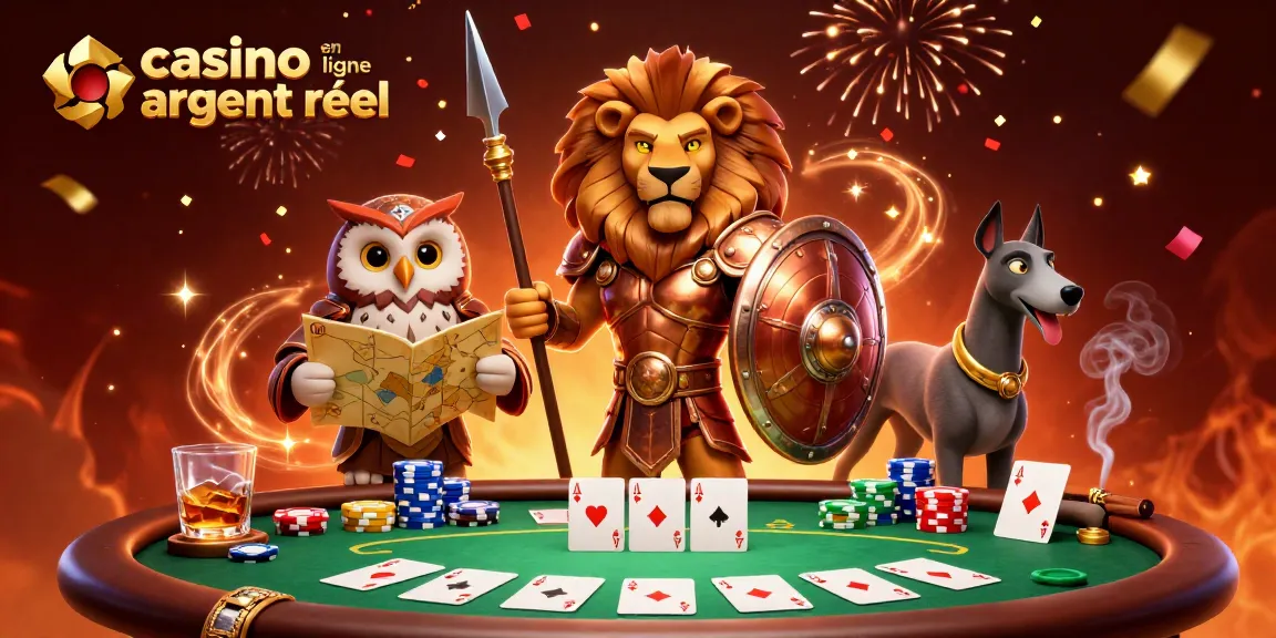 Profitez du jeu au casino en ligne argent réel avec des personnages animés au poker.