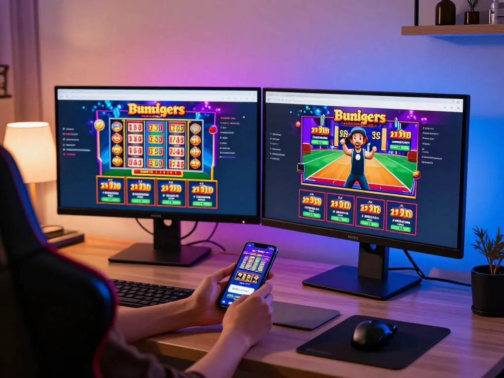Engaging online gambling experience on wraungtoto platform with colorful gaming display and user excitement.