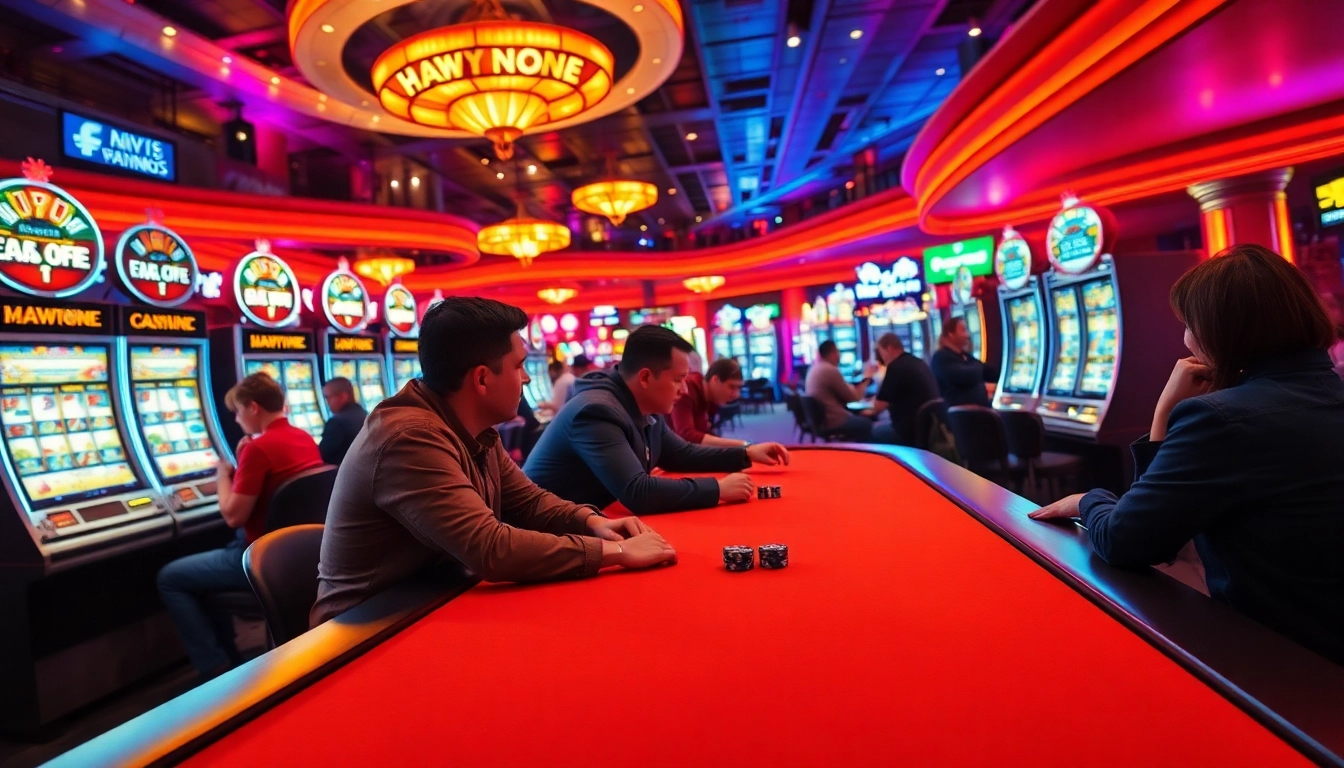 Menikmati permainan dengan 88SLOTDEWA Deposit di meja kasino yang hidup dan penuh warna.