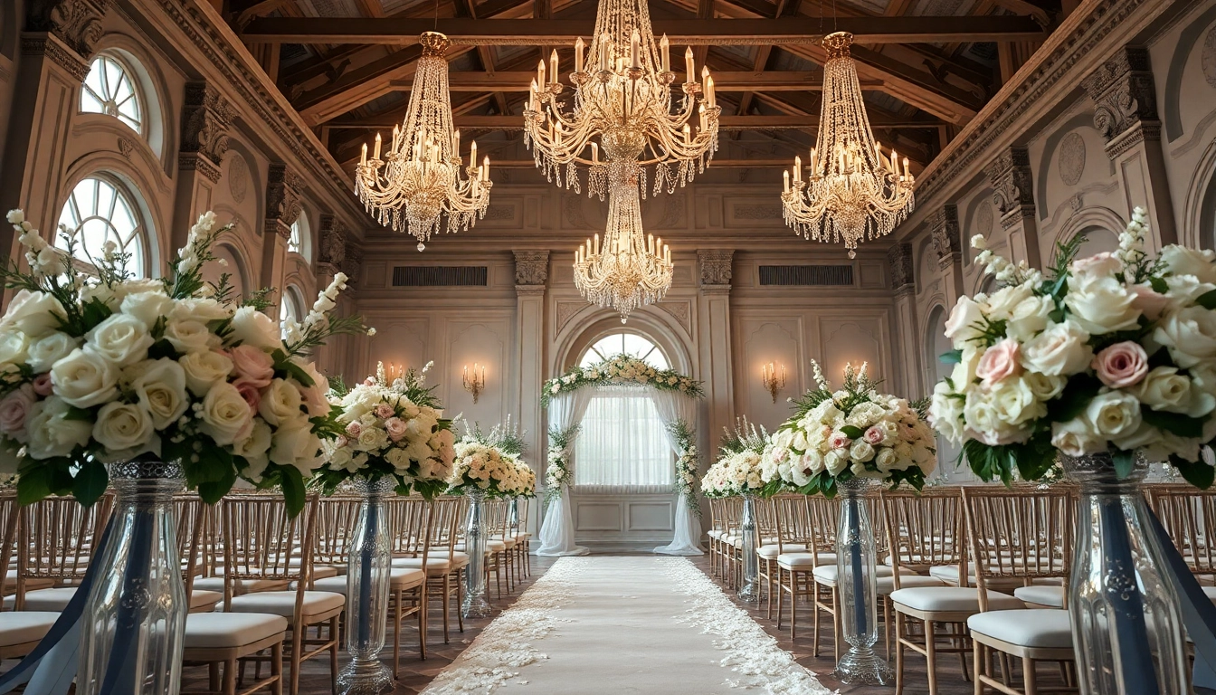 Beautifully arranged Jacksonville Wedding Venue with elegant decor and romantic lighting.