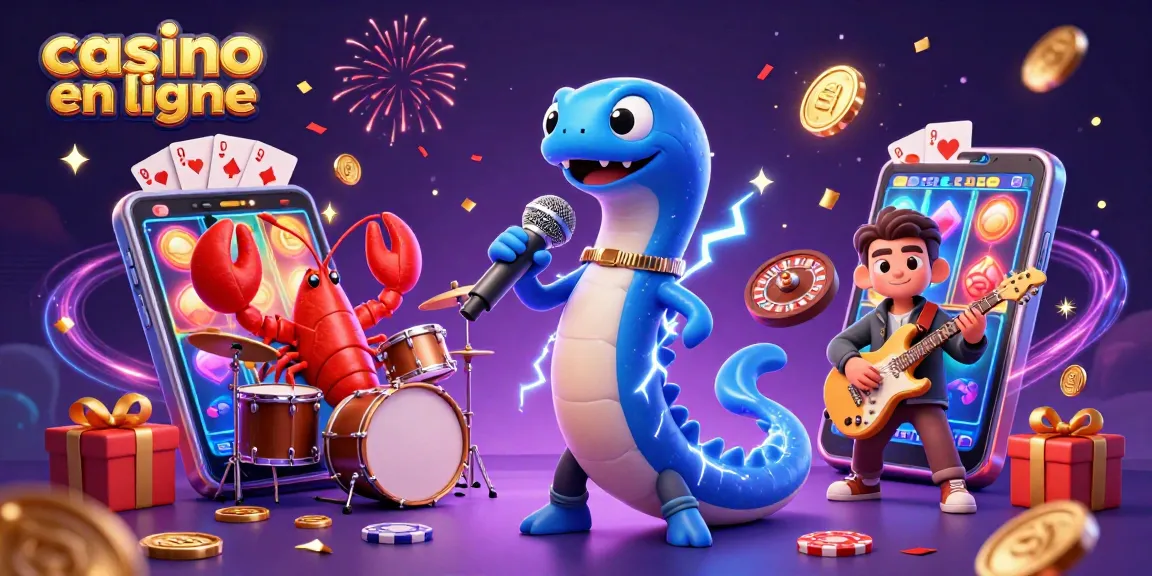 Jouez à casino en ligne avec un concert sous-marin animé, mettant en vedette des jeux colorés et des personnages festifs.
