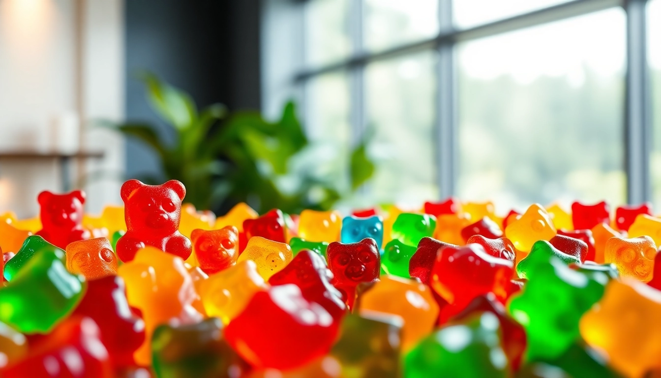 Eye-catching gummy private label assortment displayed with vibrant colors and textures.