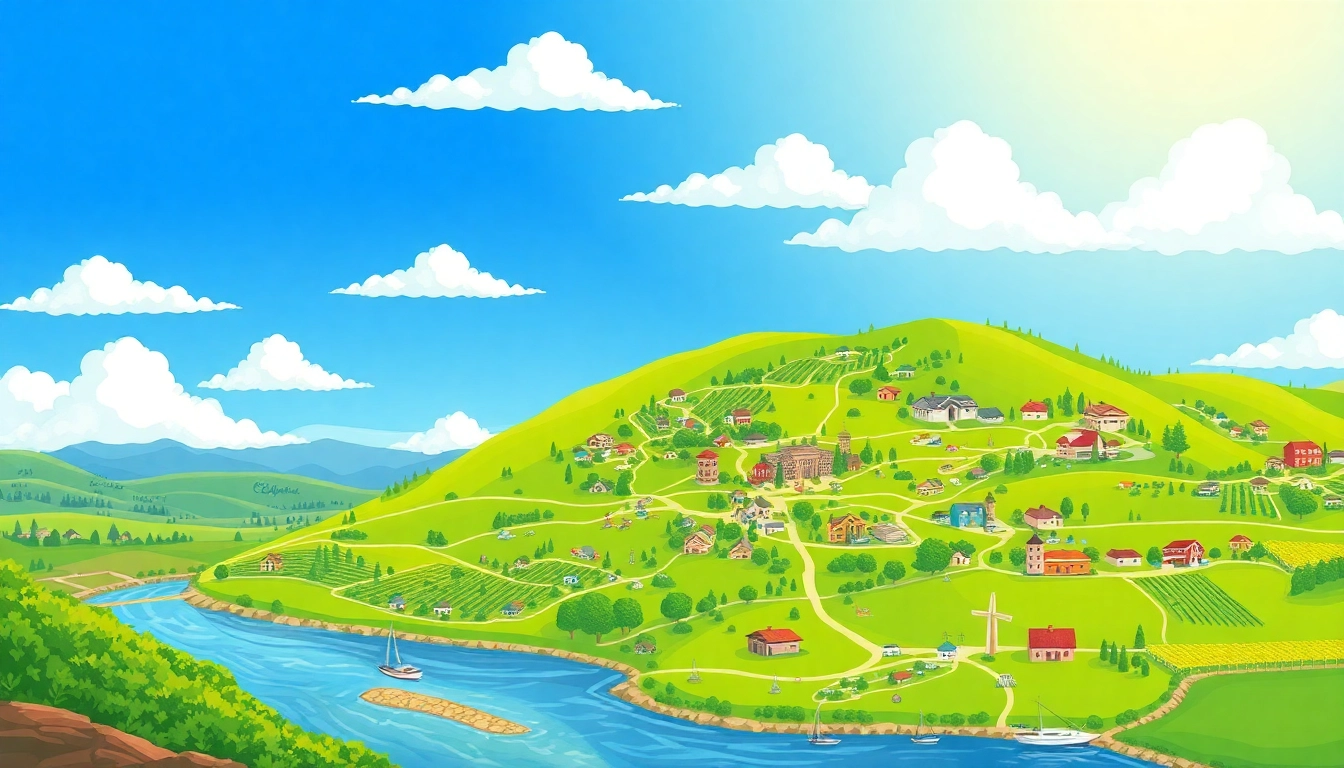 Visualize the clarksburg california map showcasing local landmarks and greenery.